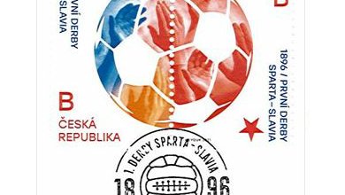 Nová známka připomíná první derby odvěkých rivalů – Sparty a Slavie