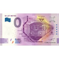 0 eurosuvenýrová bankovka "50 let metra"