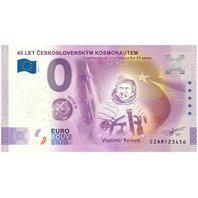 0 eurosuvenýrová bankovka "45 let československými kosmonauty" - Vladimír Remek a Oldřich Pelčák