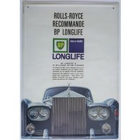 Plechová cedule „BP – Rolls Royce“