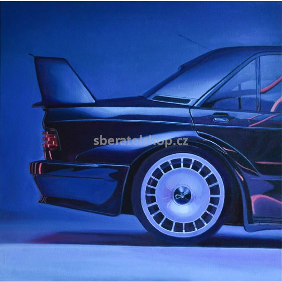 Mercedes 190 Evo 2 Cosworth, olej na plátně, 60 x 60 cm.jpg